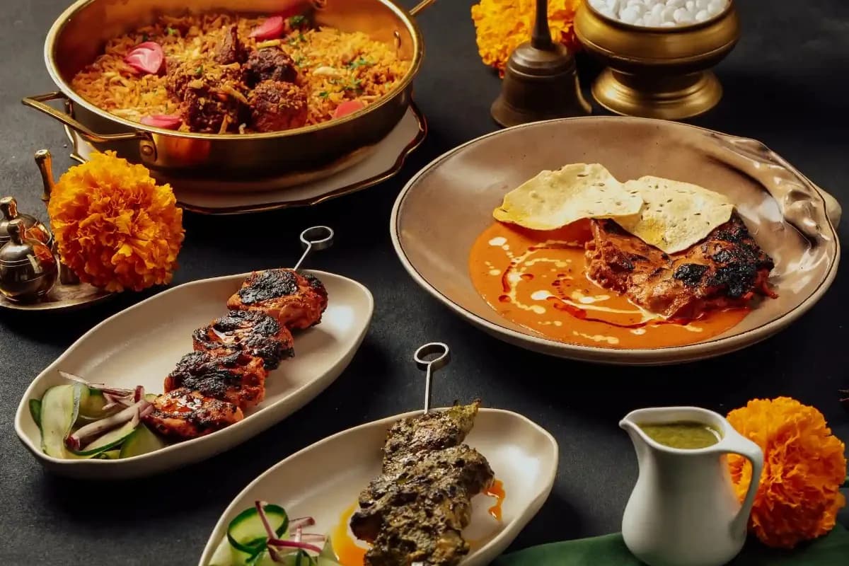 Several dishes served together, showcasing the variety of flavors food lovers can explore in Ubud.