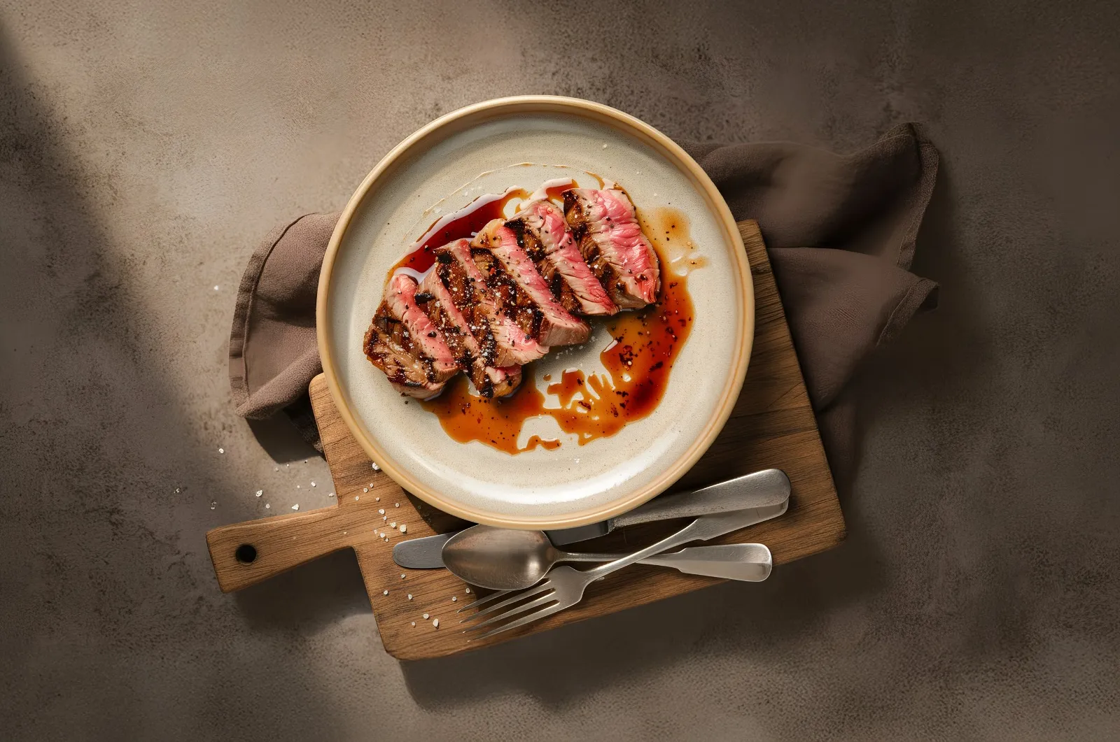 Dining setup with elegant decor